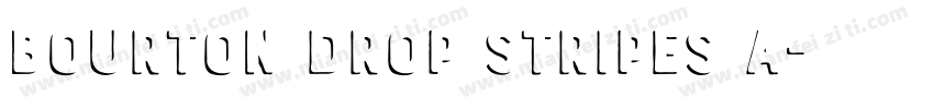 Bourton Drop Stripes A字体转换